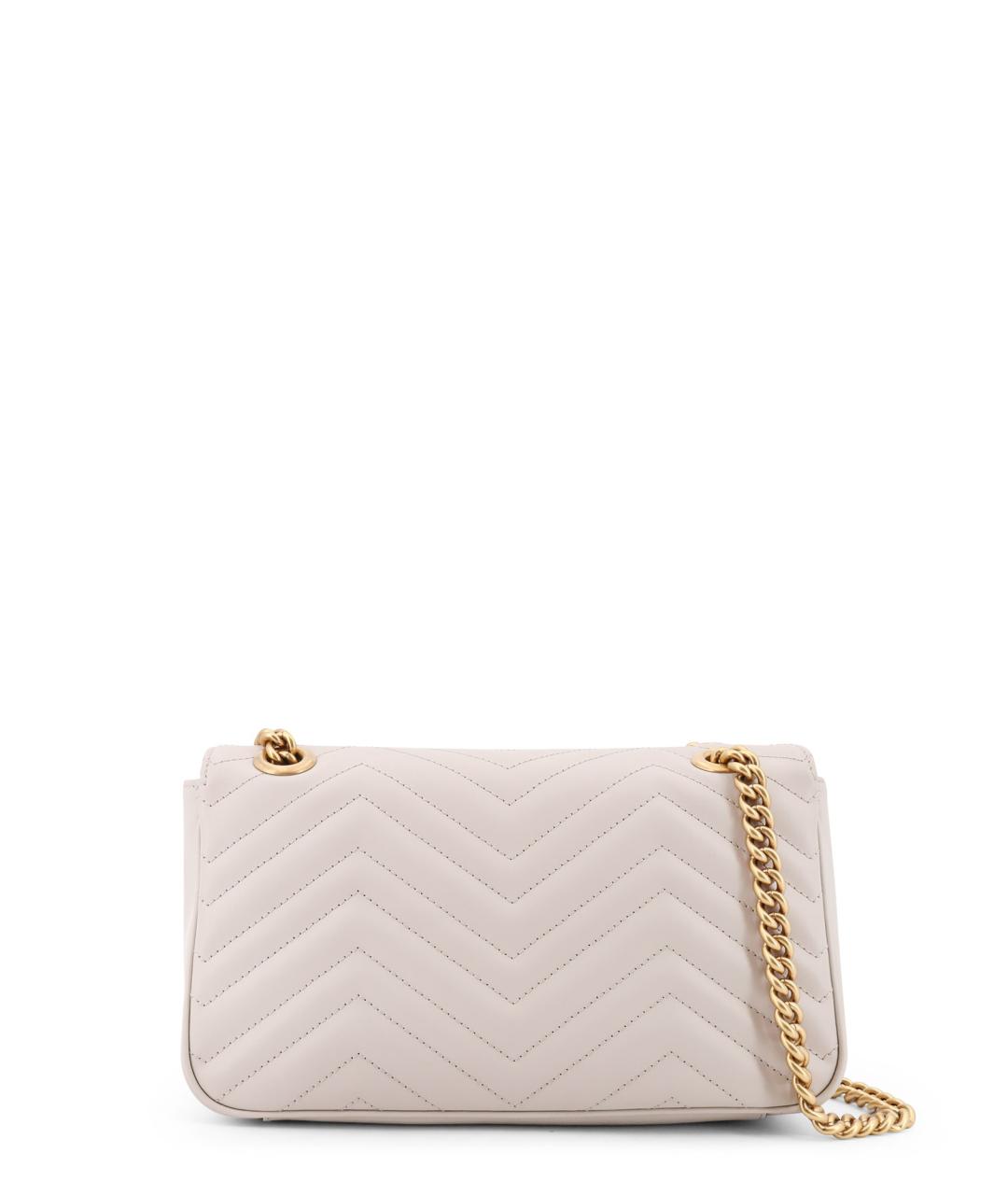 GUCCI Белая кожаная сумка через плечо, фото 2