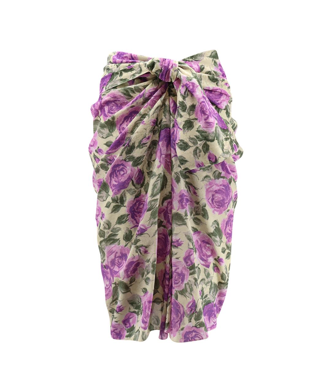 CHLOE Мульти шелковая юбка миди, фото 1