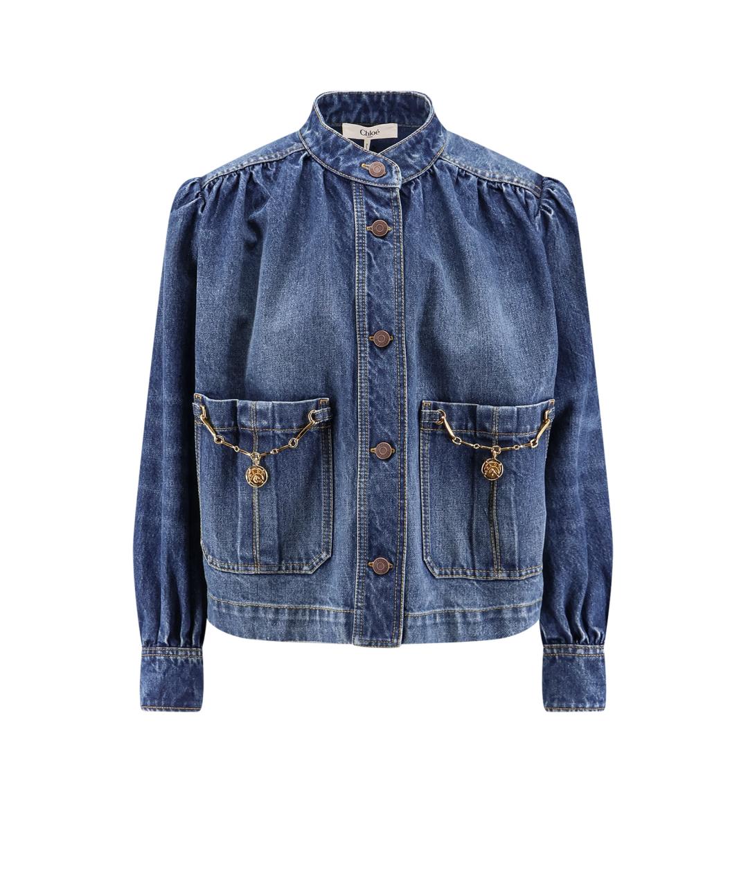 CHLOE Синяя хлопковая куртка, фото 1