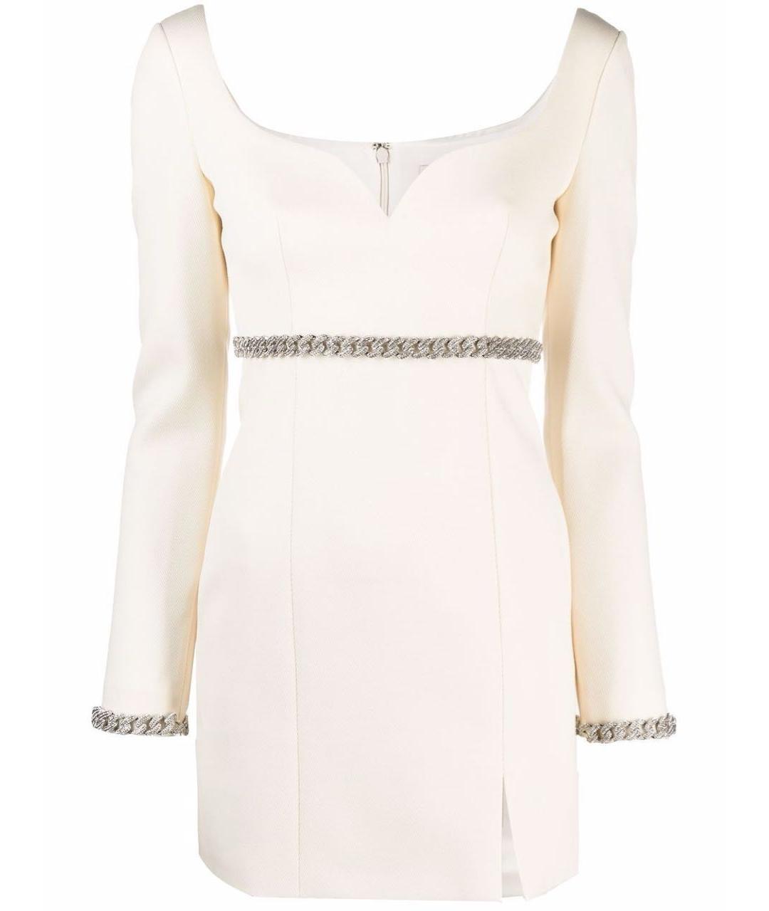 GIUSEPPE DI MORABITO Белое коктейльное платье, фото 4