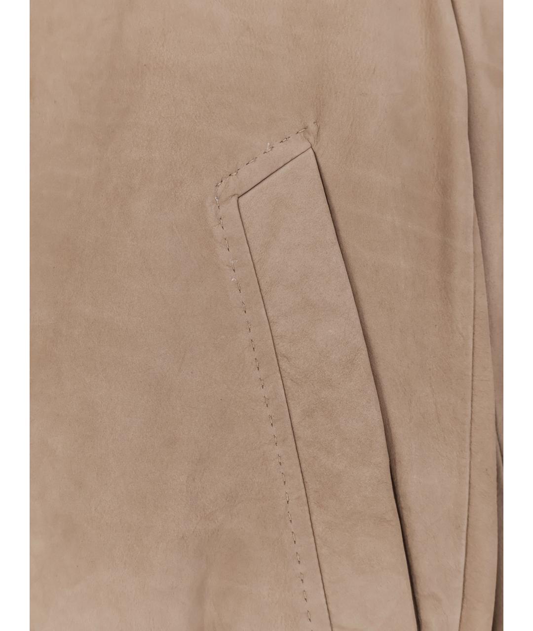 HUGO BOSS Бежевая замшевая куртка, фото 3