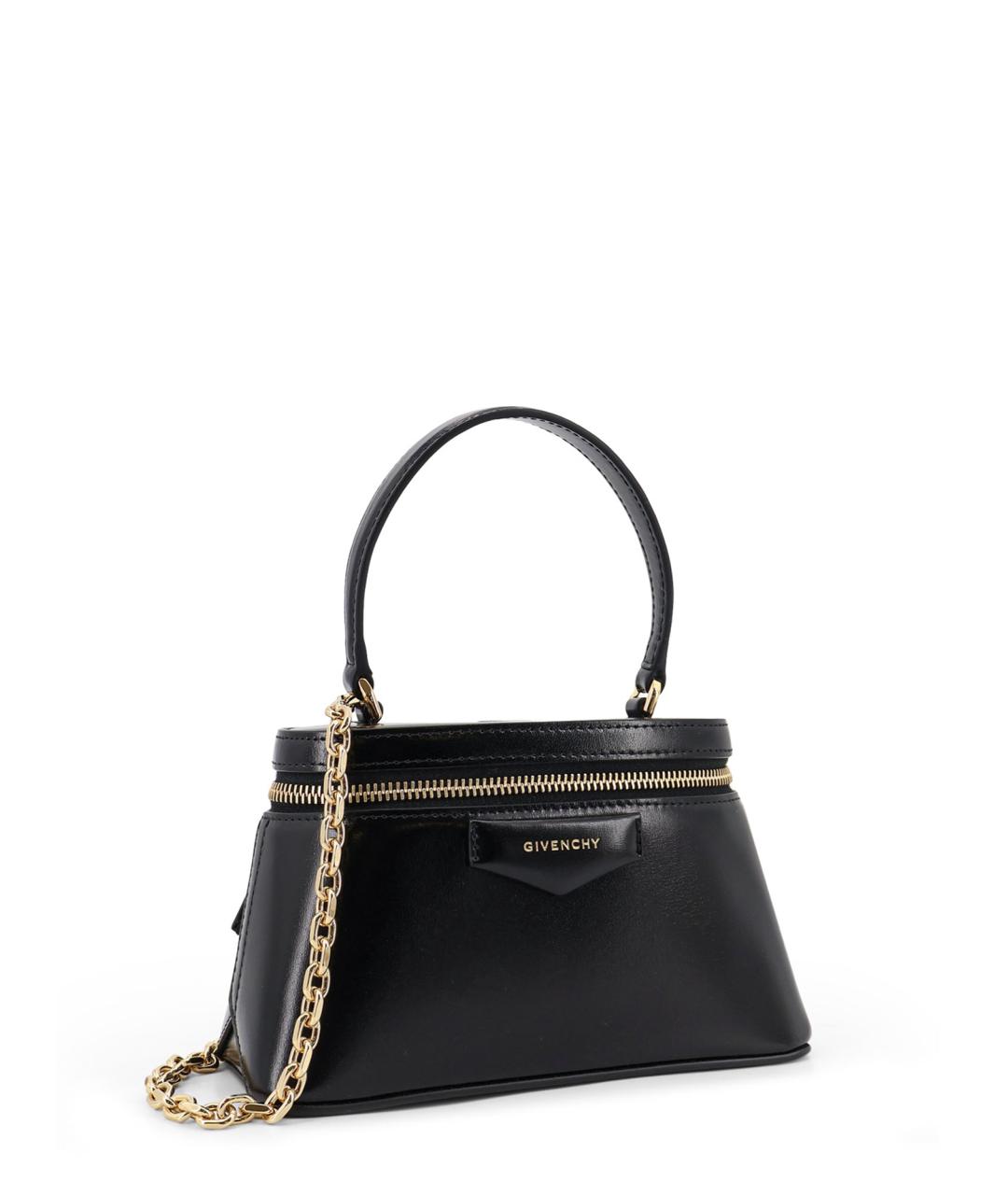 GIVENCHY Черная кожаная сумка тоут, фото 3