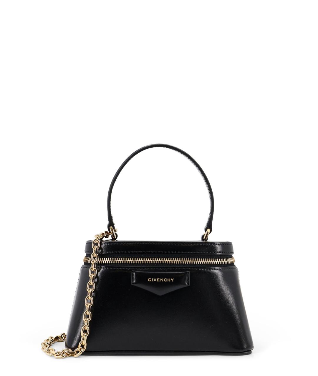 GIVENCHY Черная кожаная сумка тоут, фото 1