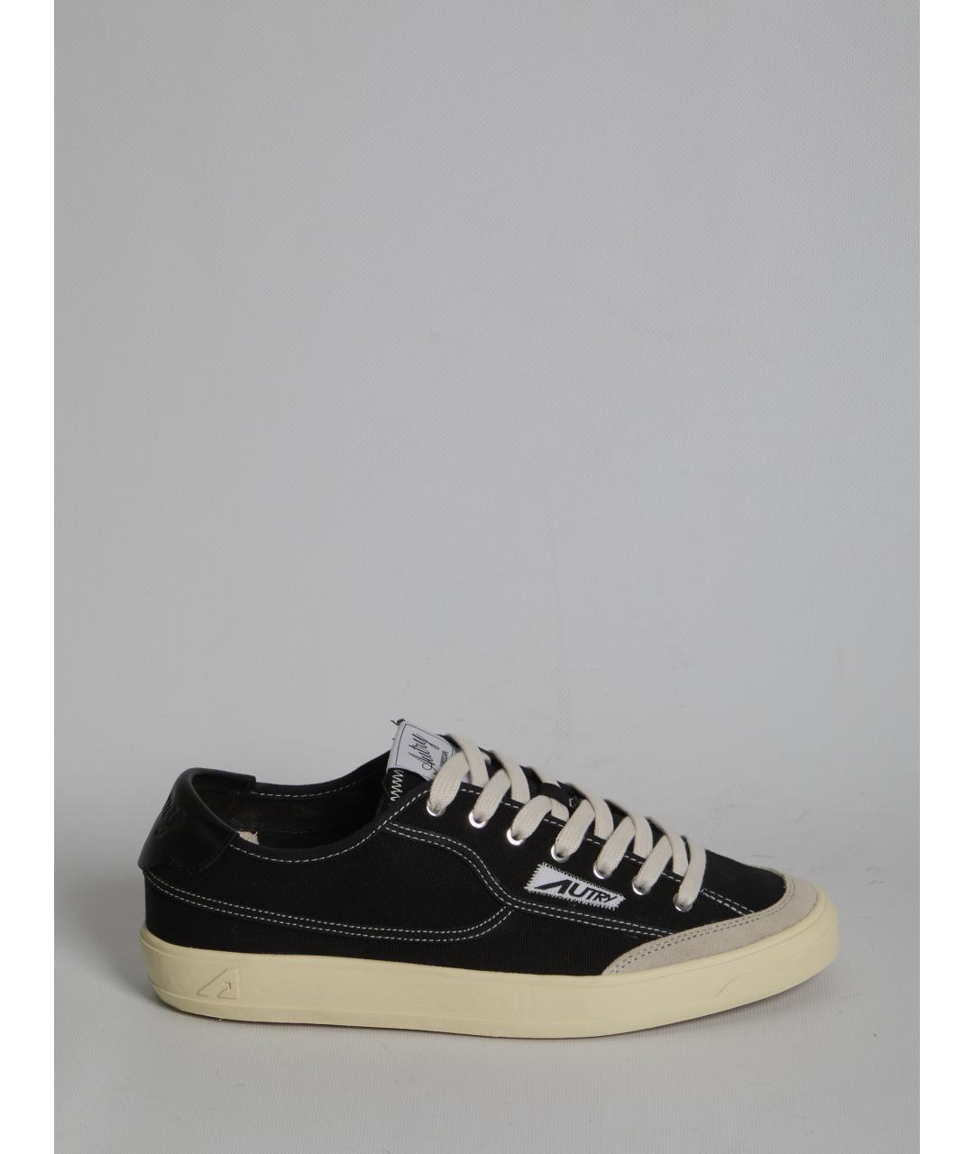 AUTRY Черные текстильные низкие кроссовки / кеды, фото 6