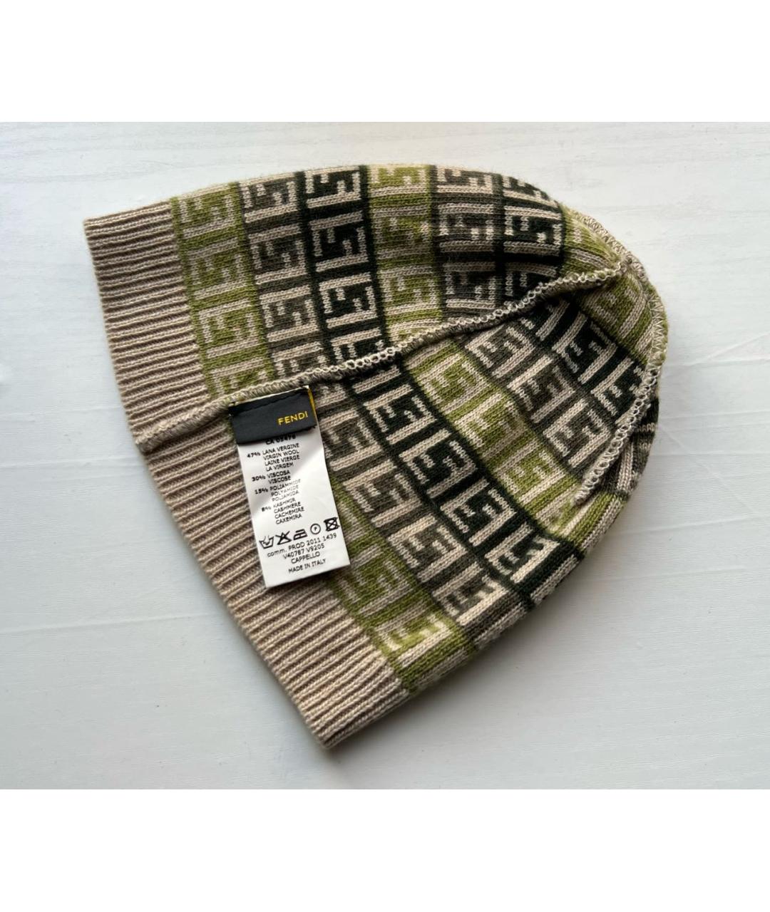 FENDI Мульти шерстяная шапка, фото 3