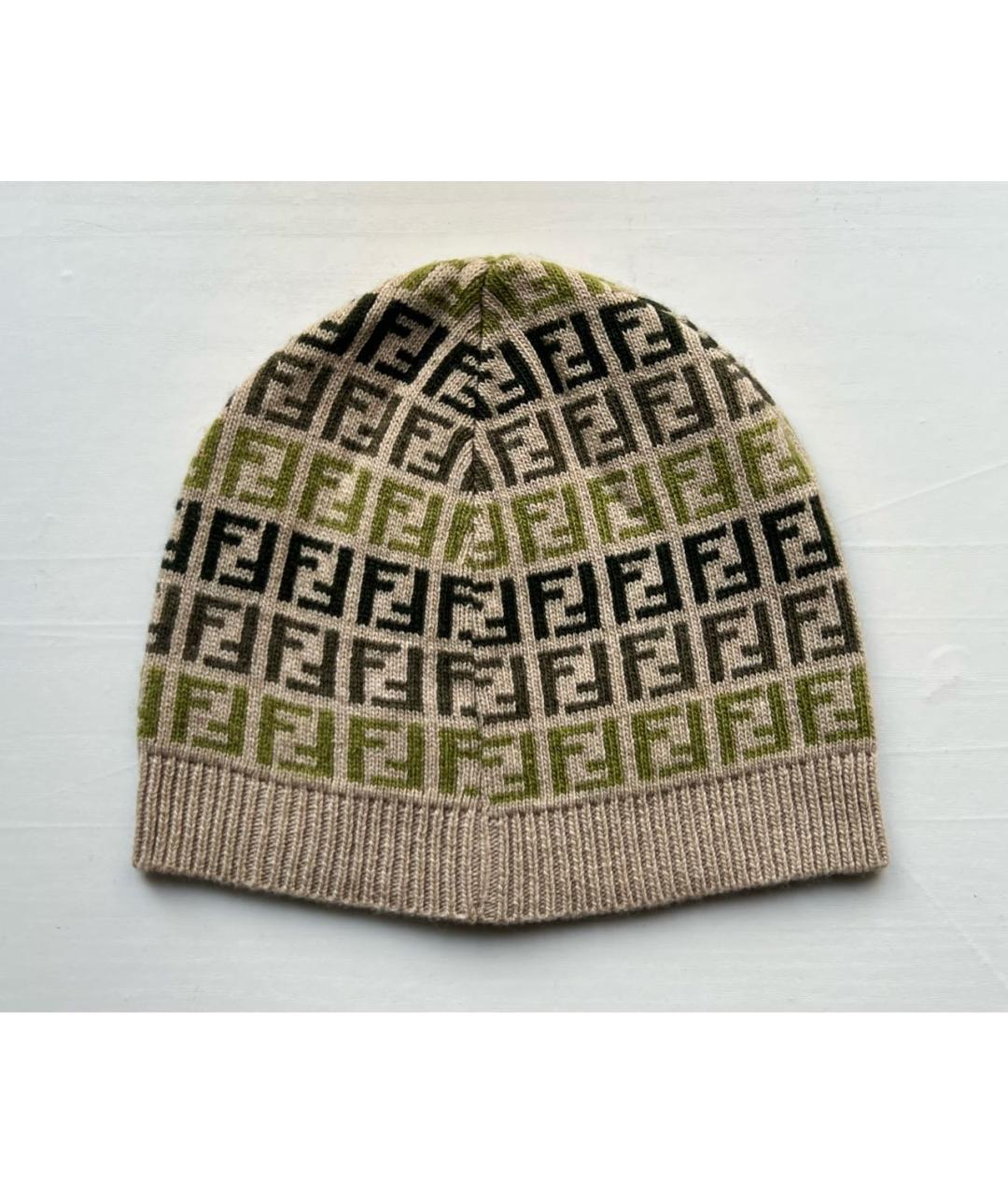 FENDI Мульти шерстяная шапка, фото 2