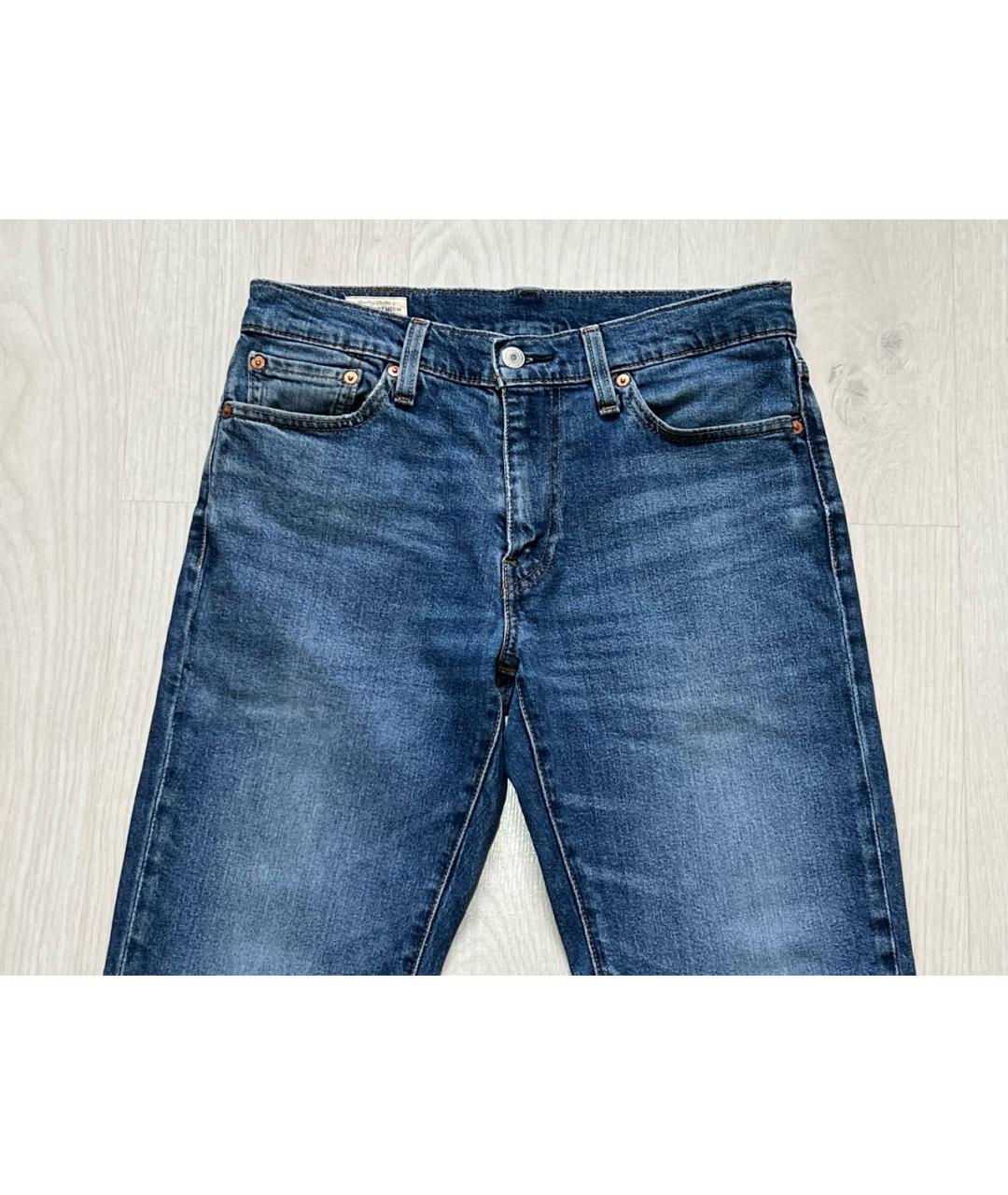 LEVI'S Синие хлопко-эластановые джинсы скинни, фото 4