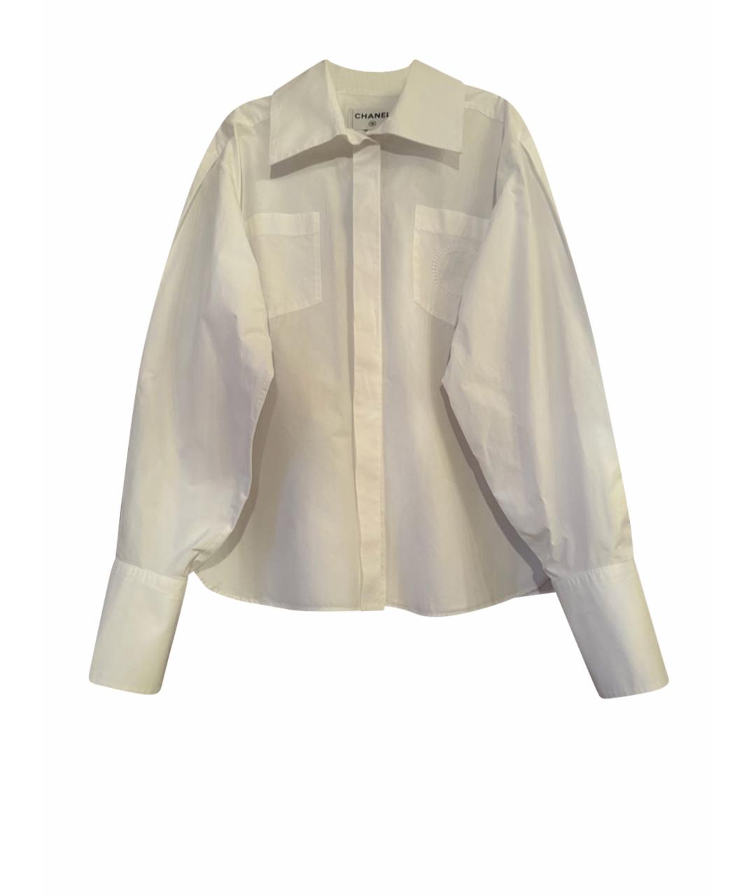 CHANEL Белая хлопковая рубашка, фото 1