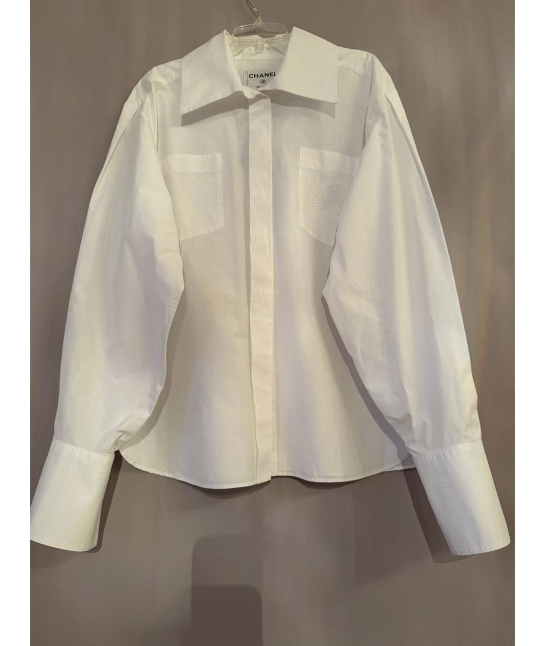 CHANEL Белая хлопковая рубашка, фото 6