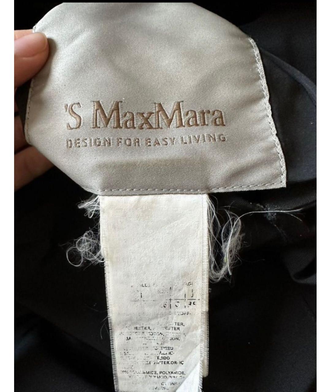 MAX MARA STUDIO Черный пуховик, фото 4