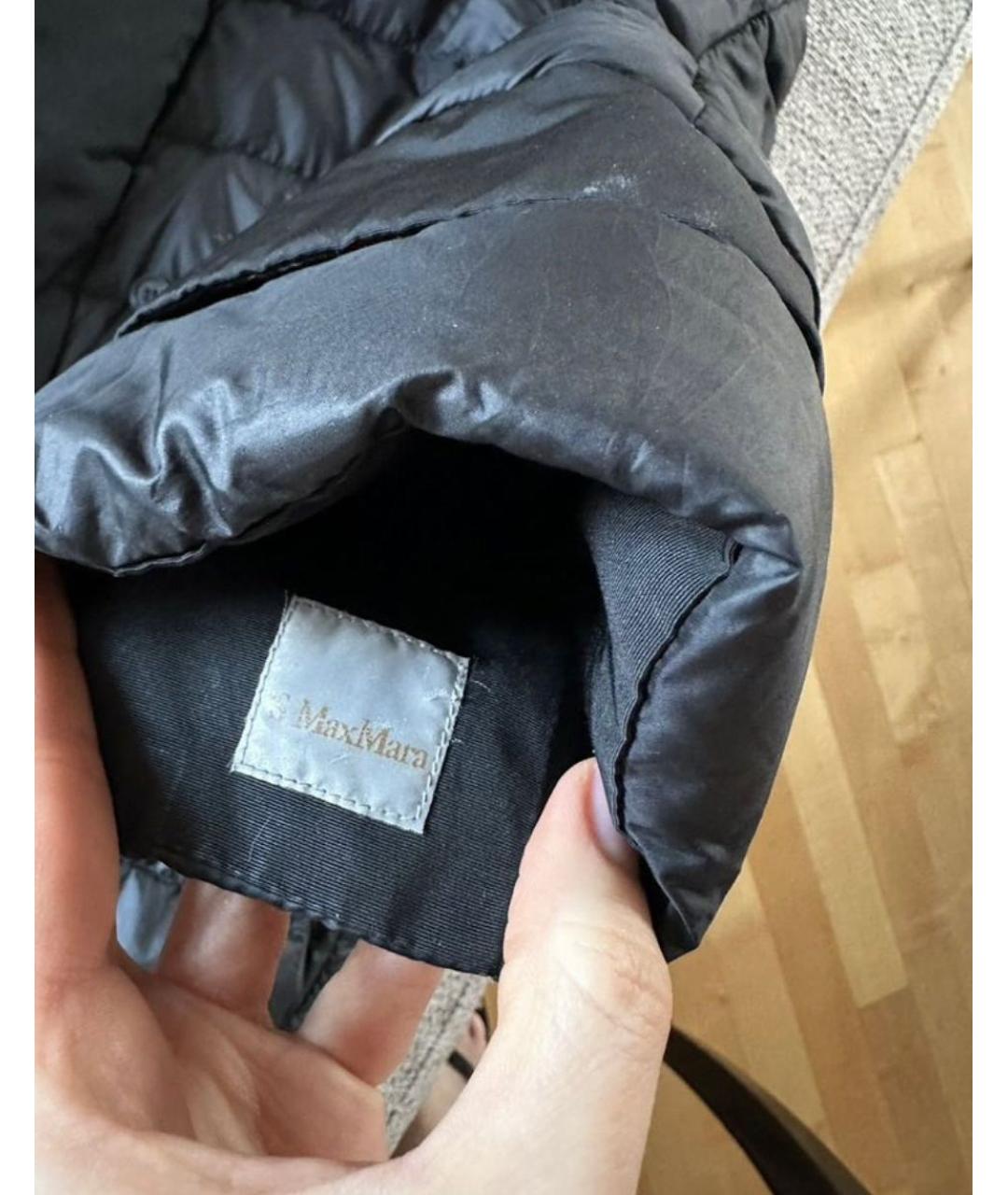 MAX MARA STUDIO Черный пуховик, фото 5