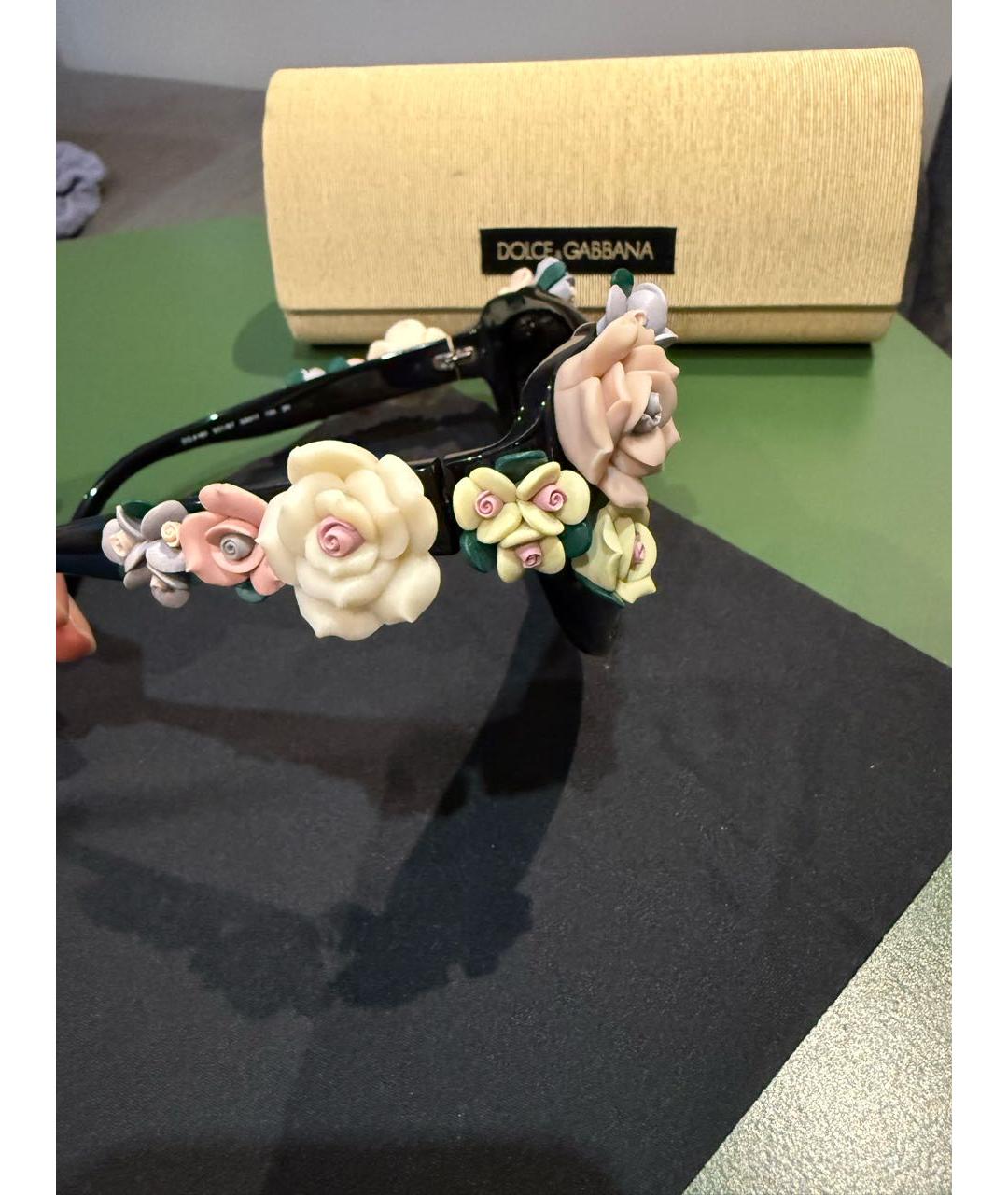 DOLCE&GABBANA Черные солнцезащитные очки, фото 2