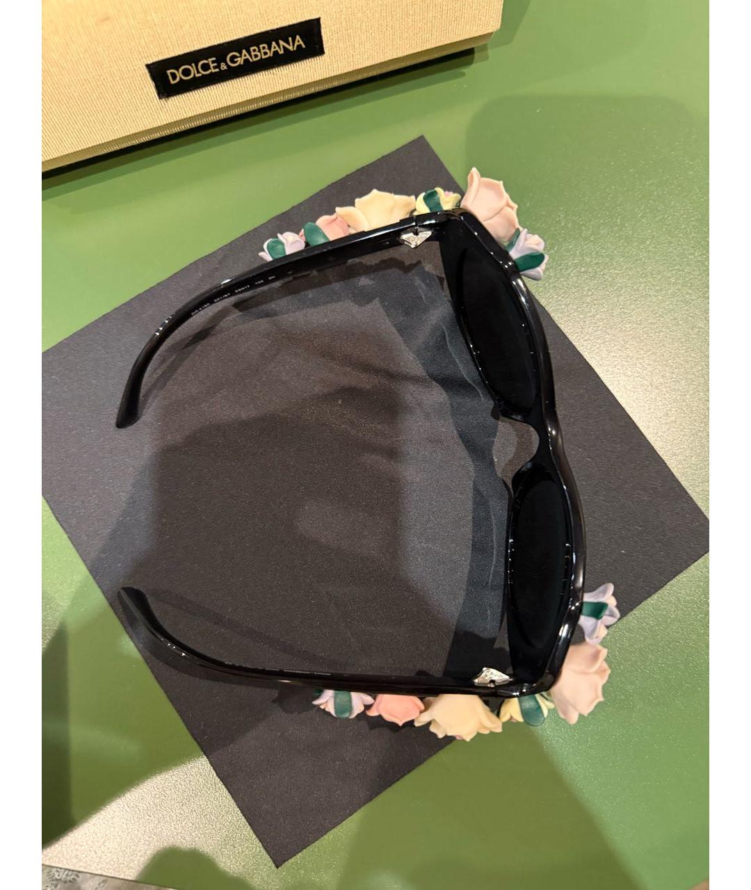 DOLCE&GABBANA Черные солнцезащитные очки, фото 5