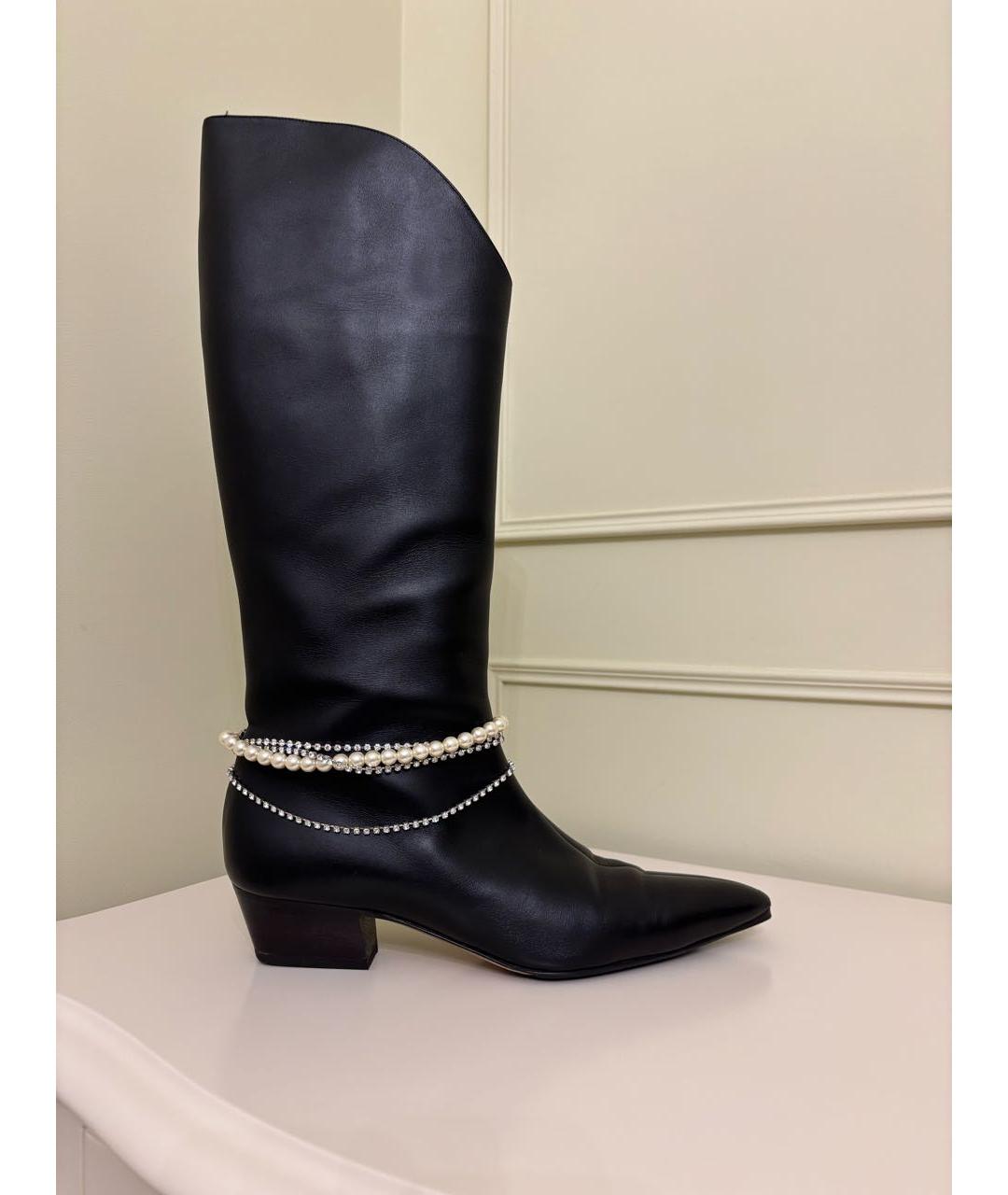 MAGDA BUTRYM Черные кожаные сапоги, фото 9