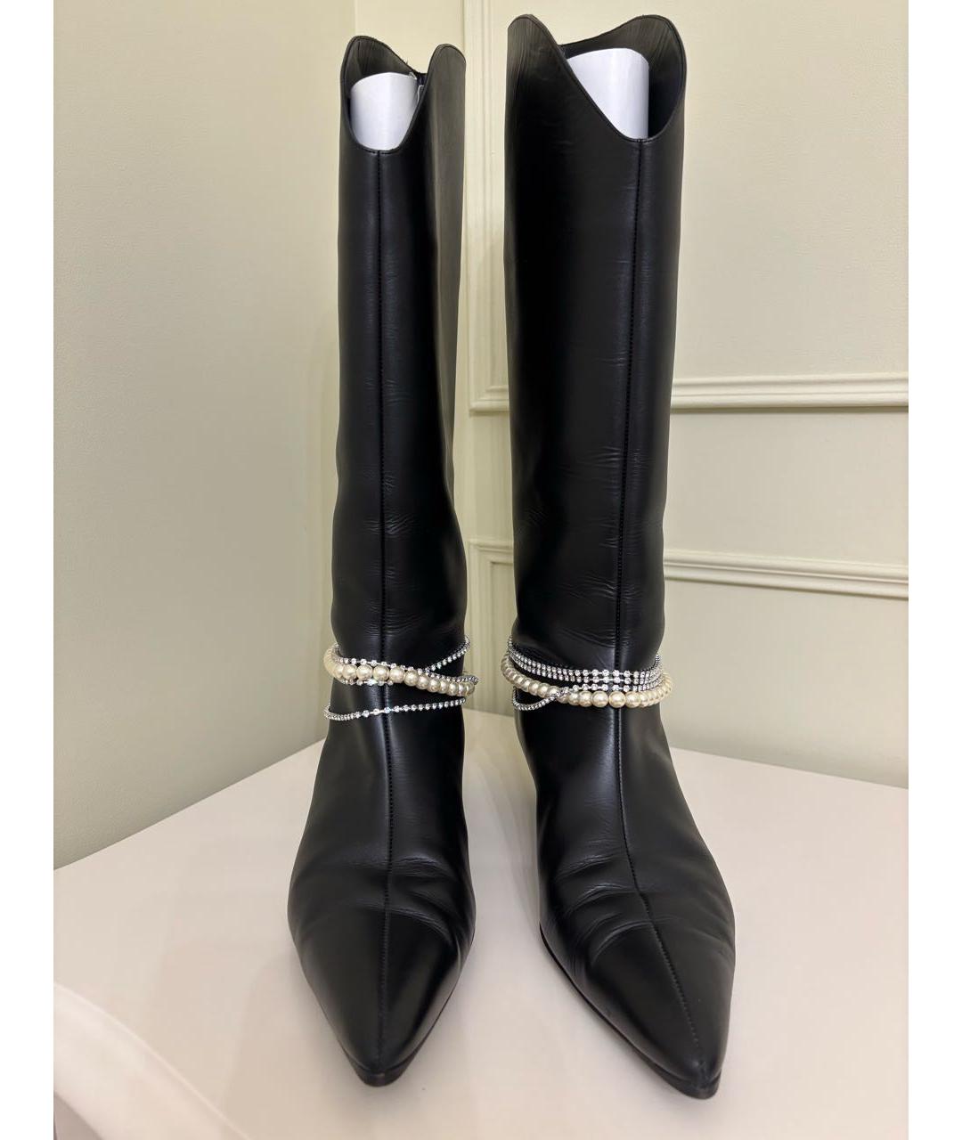 MAGDA BUTRYM Черные кожаные сапоги, фото 2