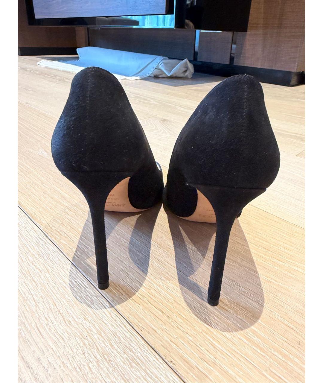 JIMMY CHOO Черные замшевые туфли, фото 3