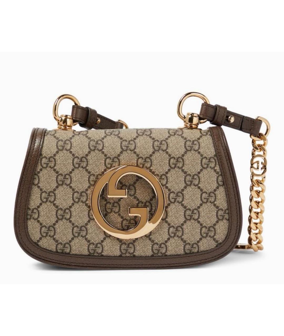 GUCCI Бежевая тканевая сумка через плечо, фото 9