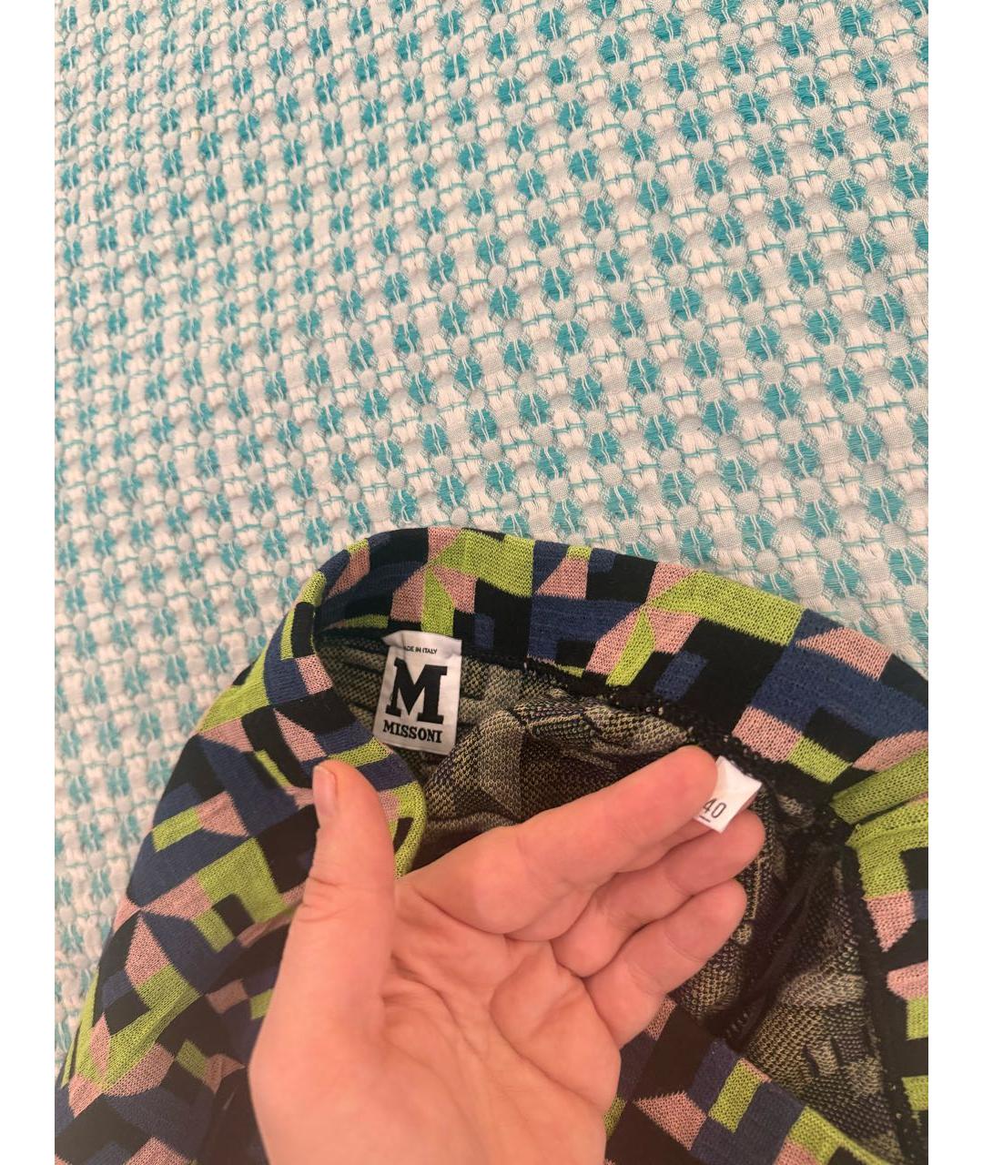 M MISSONI Мульти хлопковая юбка миди, фото 3
