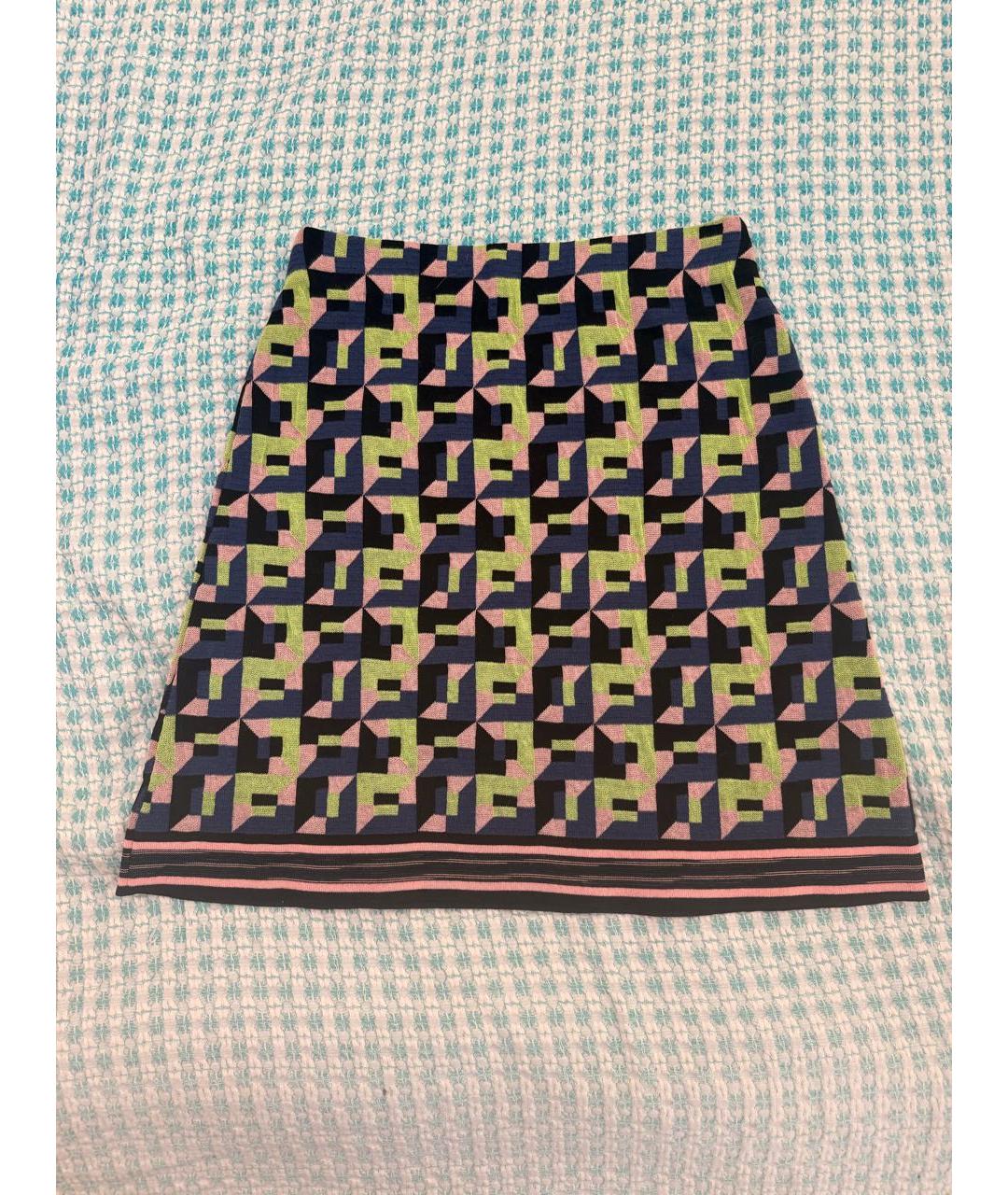 M MISSONI Мульти хлопковая юбка миди, фото 9