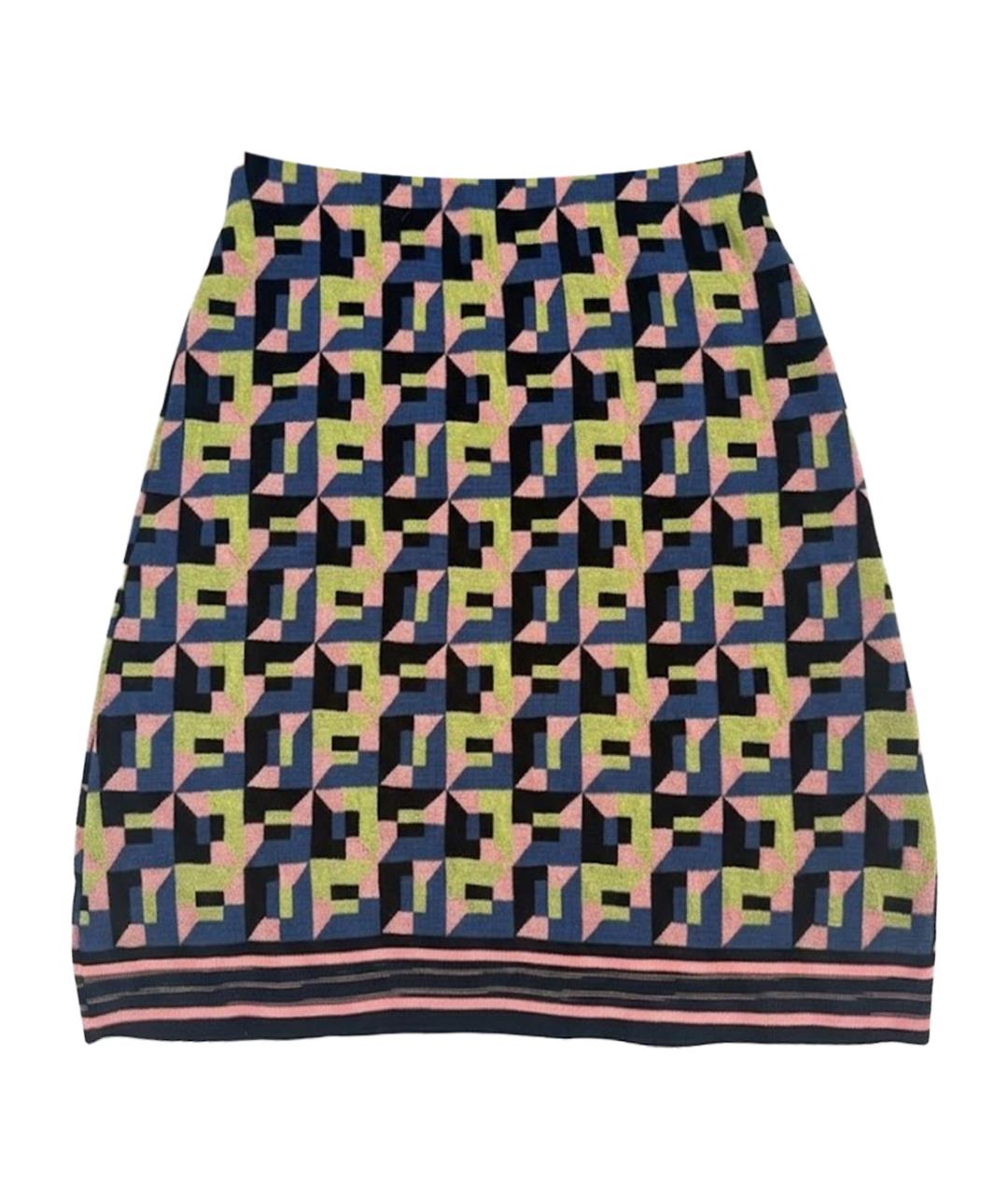 M MISSONI Мульти хлопковая юбка миди, фото 1