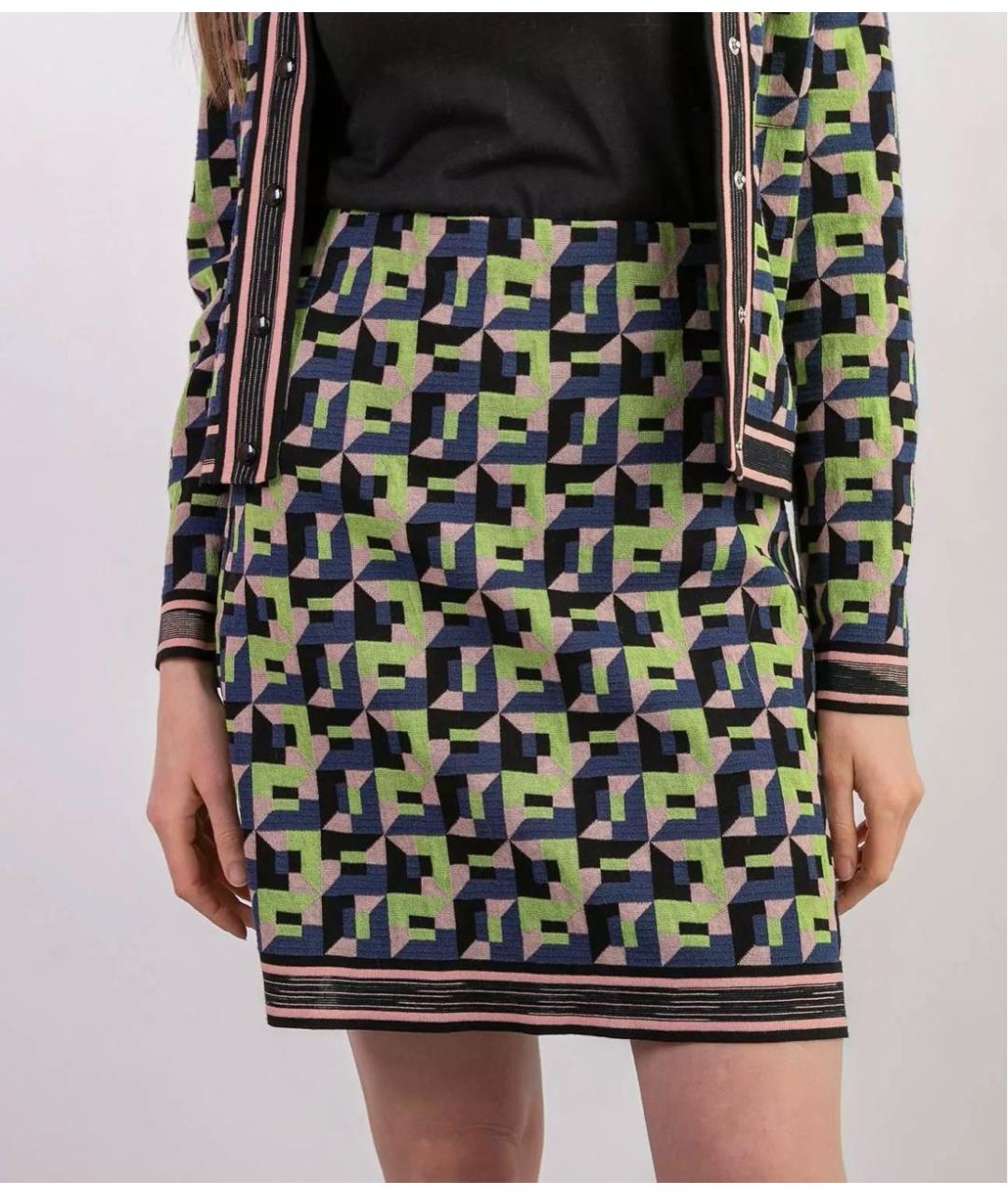 M MISSONI Мульти хлопковая юбка миди, фото 7