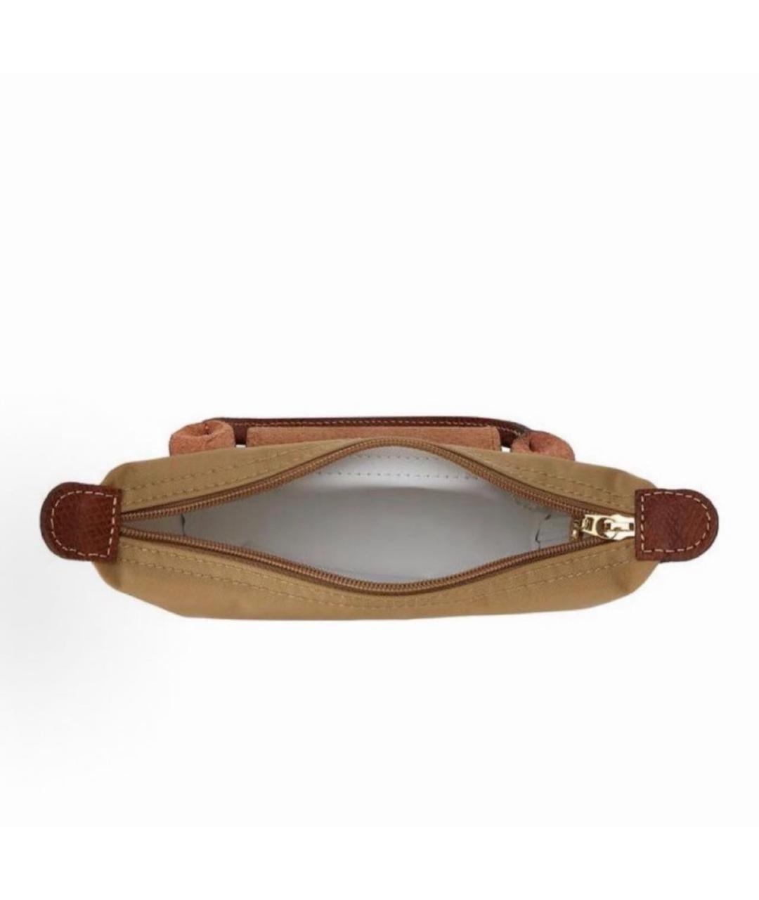 LONGCHAMP Горчичная сумка с короткими ручками, фото 3