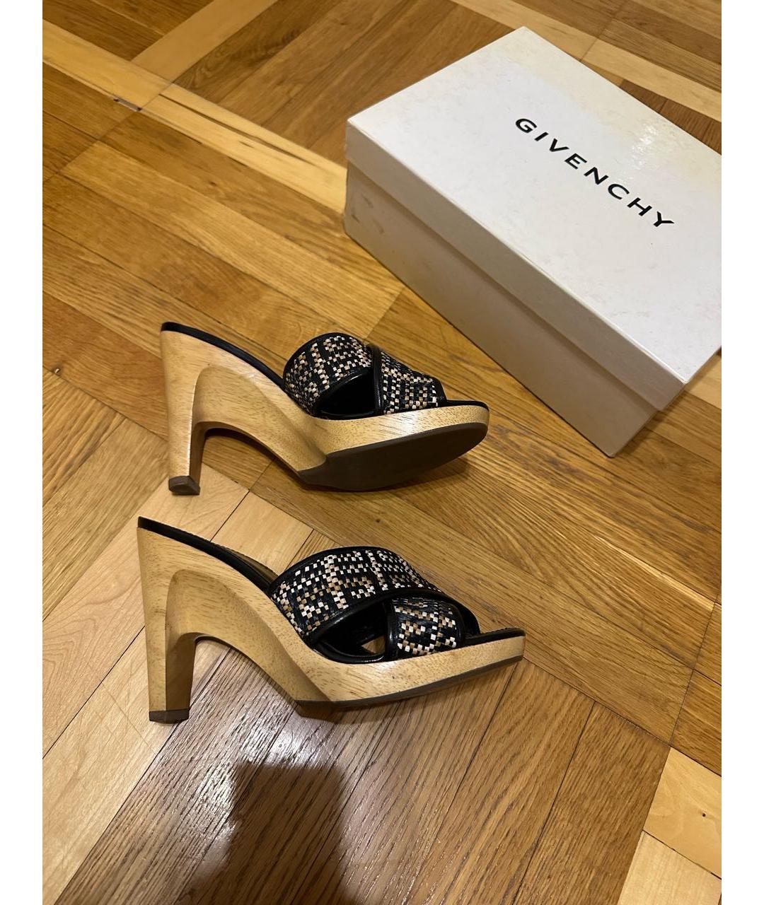 GIVENCHY Мульти кожаные сабо, фото 7