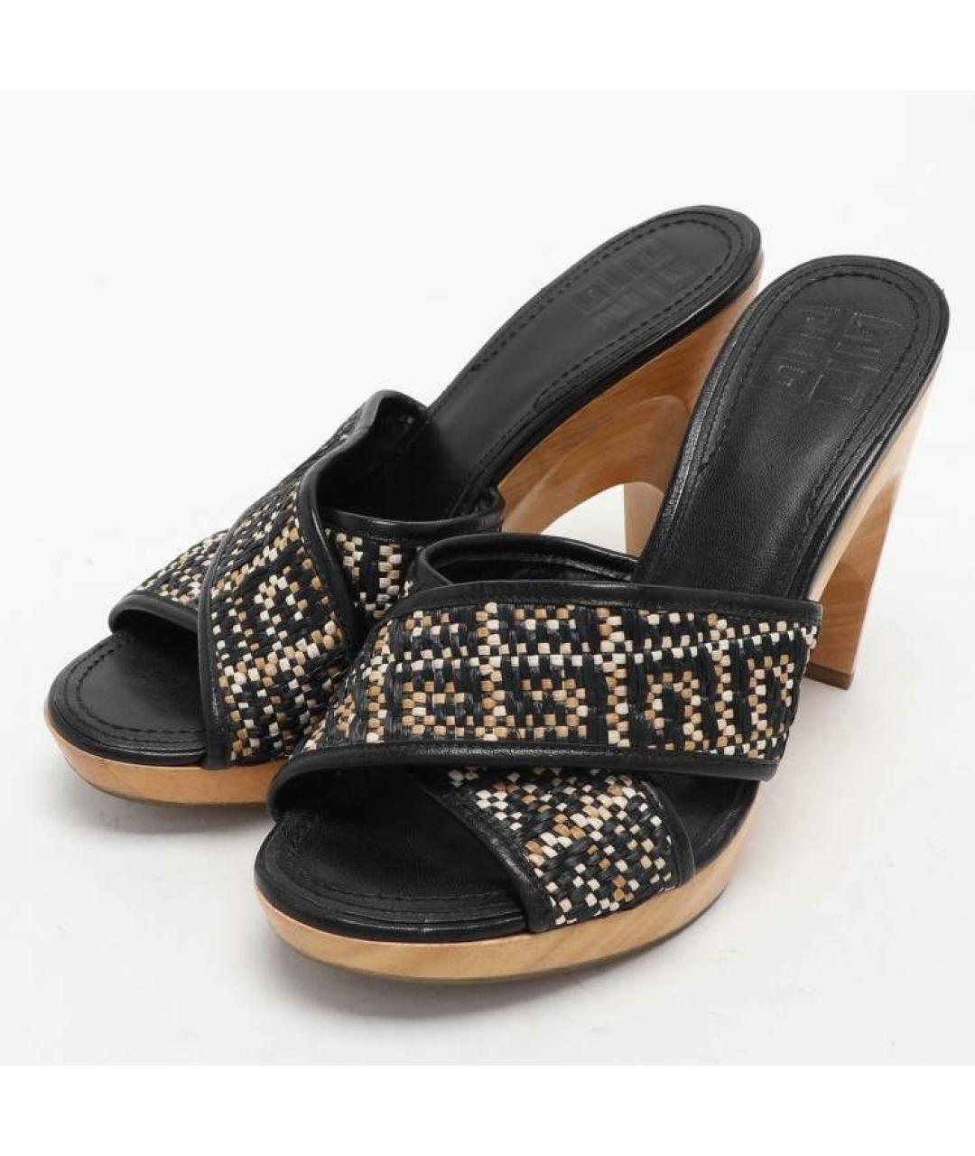 GIVENCHY Мульти кожаные сабо, фото 2