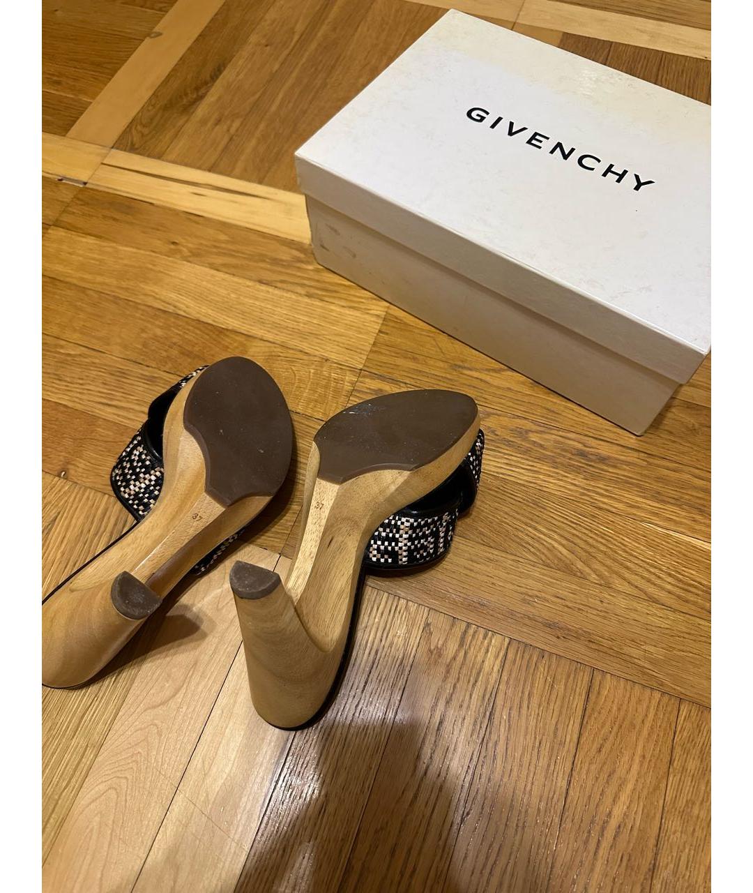 GIVENCHY Мульти кожаные сабо, фото 4
