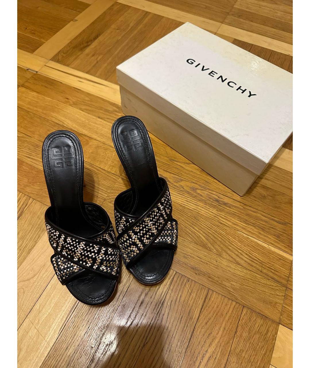 GIVENCHY Мульти кожаные сабо, фото 3