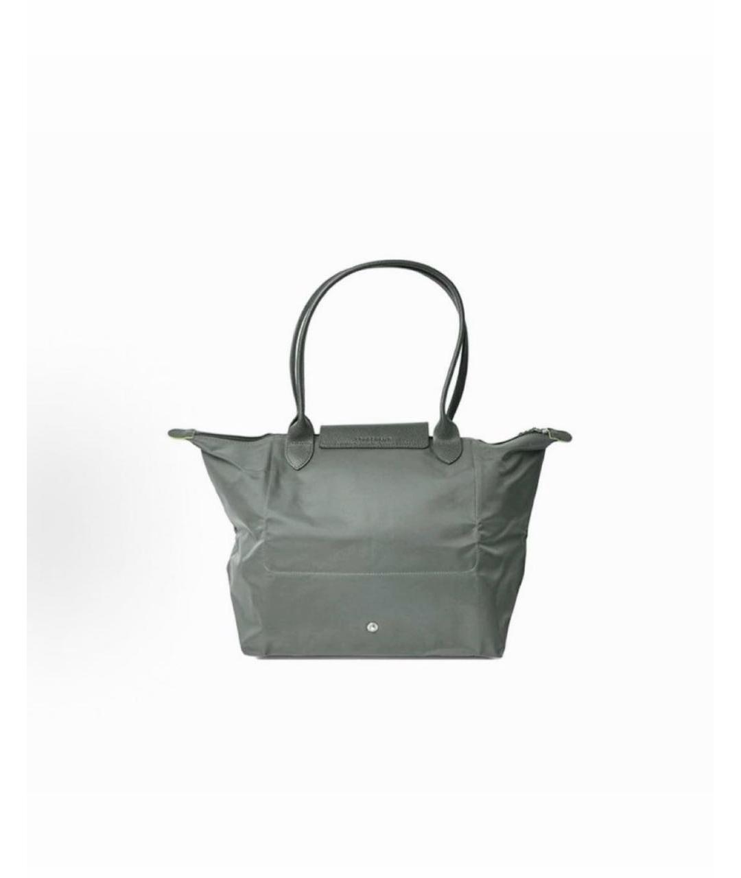 LONGCHAMP Антрацитовая сумка с короткими ручками, фото 3