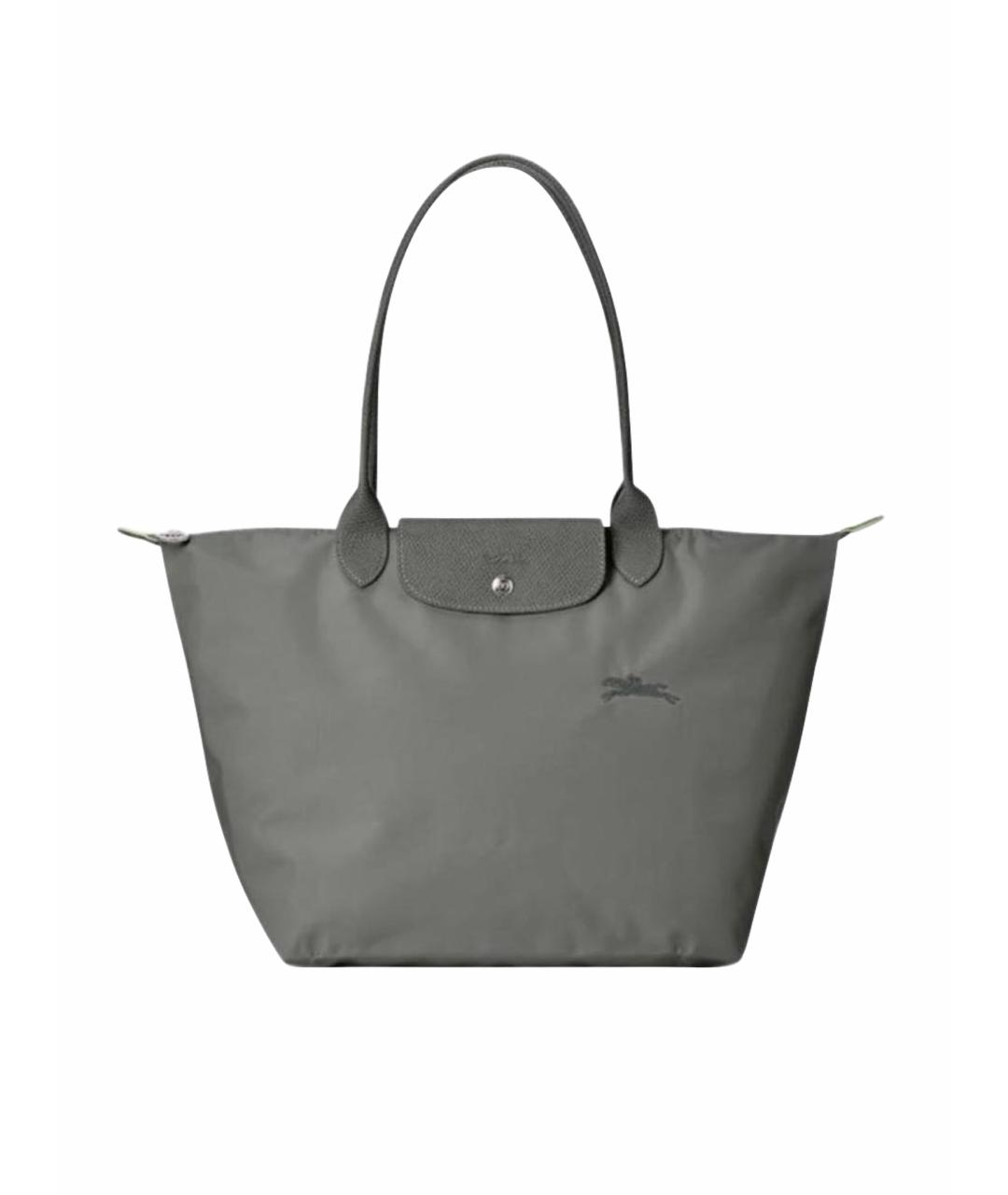 LONGCHAMP Антрацитовая сумка с короткими ручками, фото 1