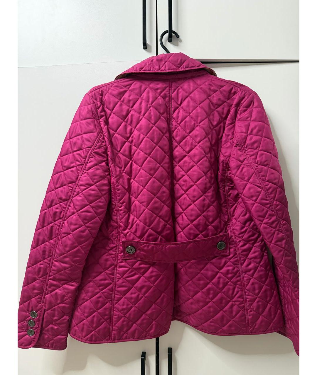 BURBERRY Фуксия полиэстеровая куртка, фото 2