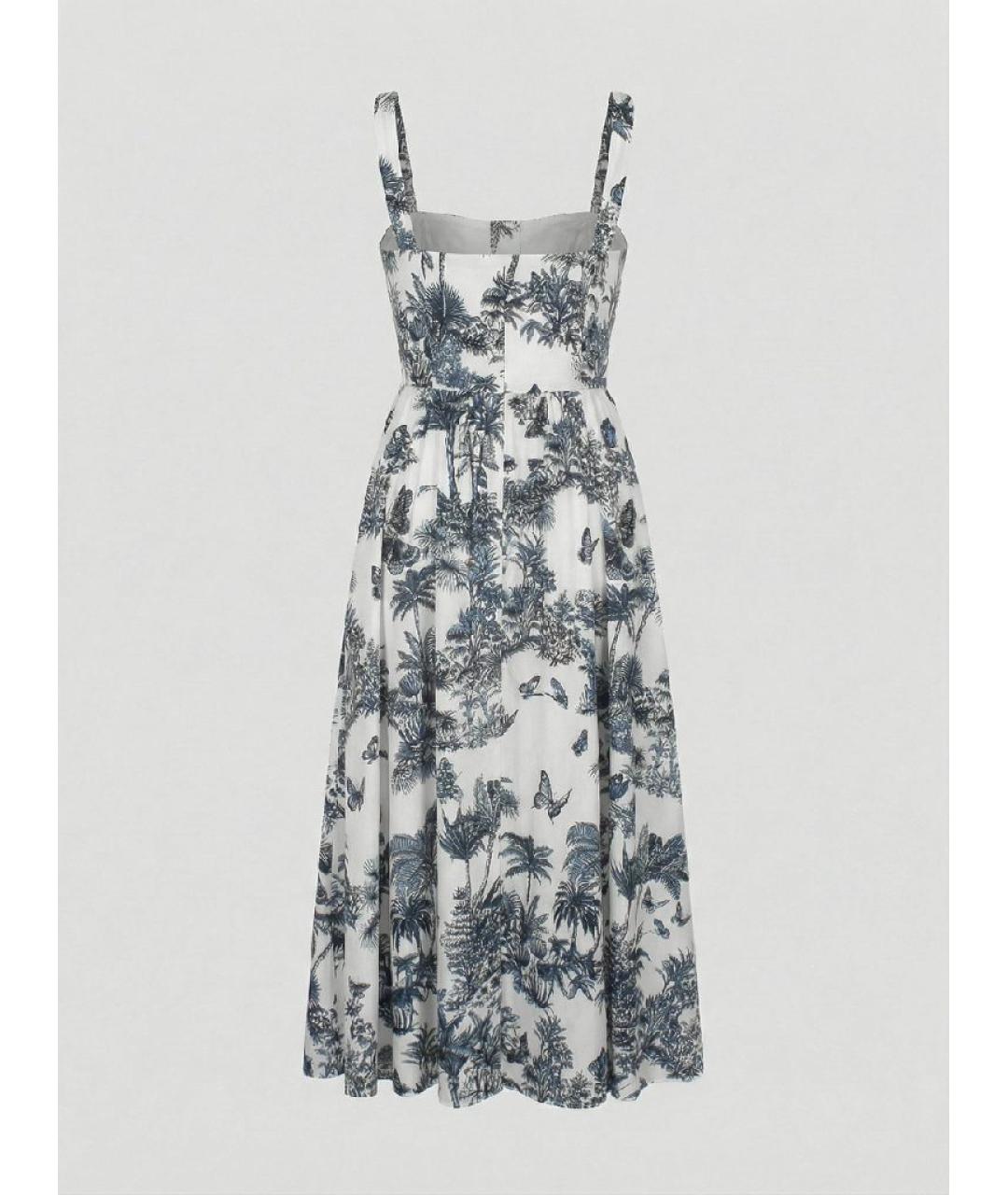 CHRISTIAN DIOR Белый хлопковый сарафан, фото 2