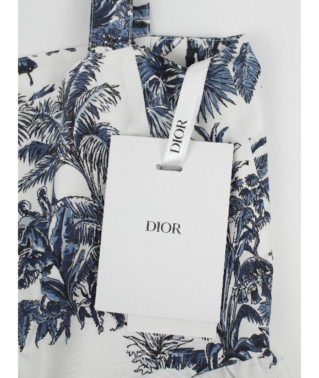 CHRISTIAN DIOR Белый хлопковый сарафан, фото 3