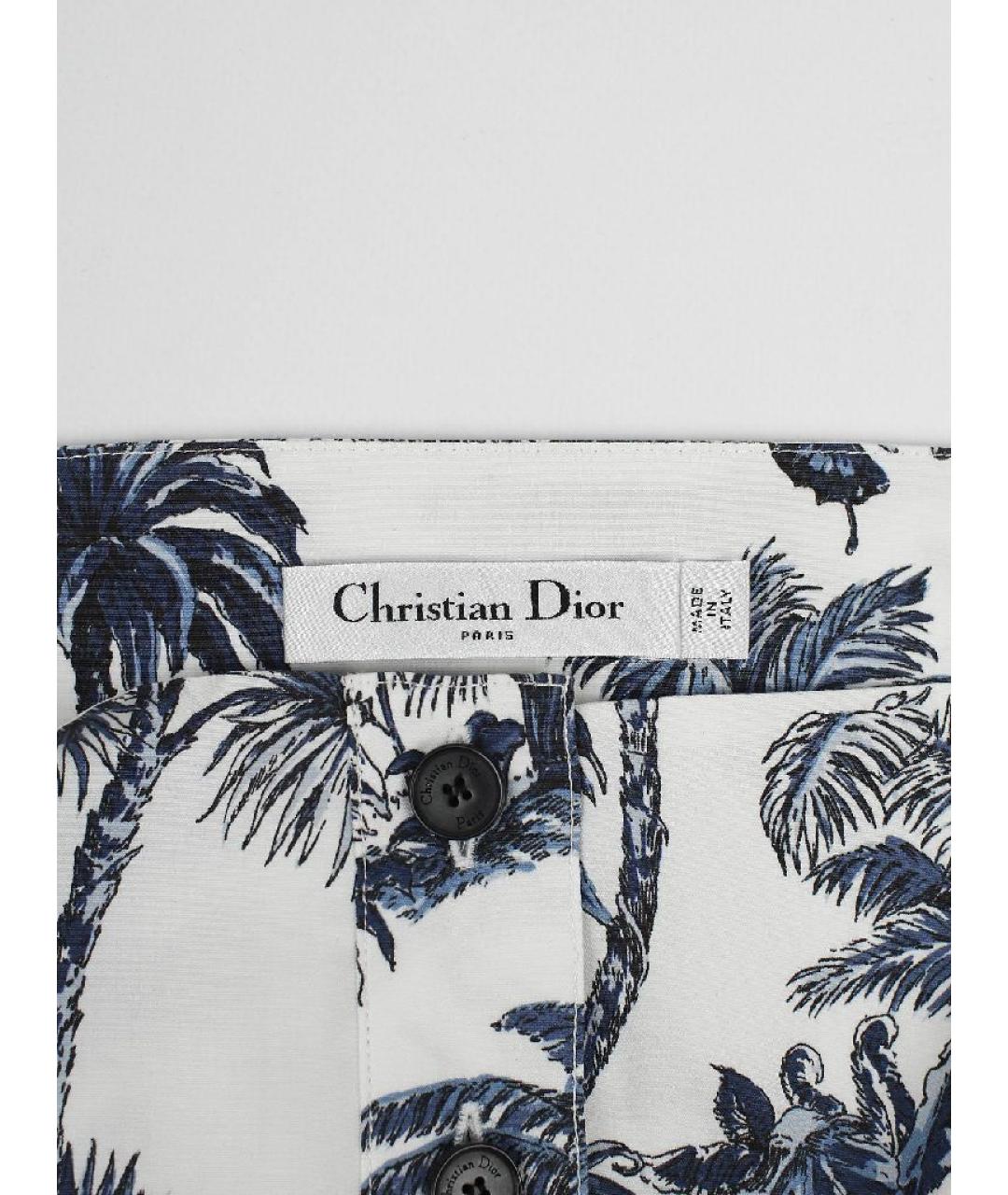 CHRISTIAN DIOR Белый хлопковый сарафан, фото 4