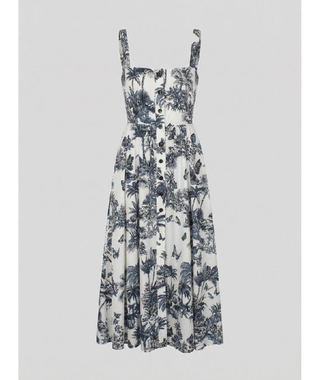 CHRISTIAN DIOR Белый хлопковый сарафан, фото 9