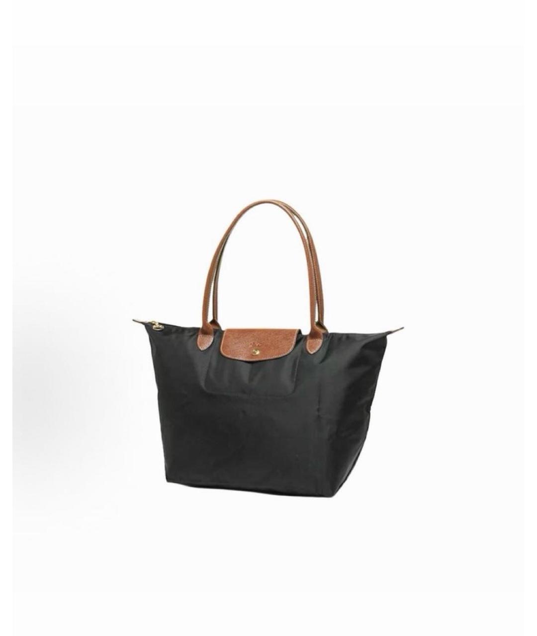 LONGCHAMP Черная сумка с короткими ручками, фото 2