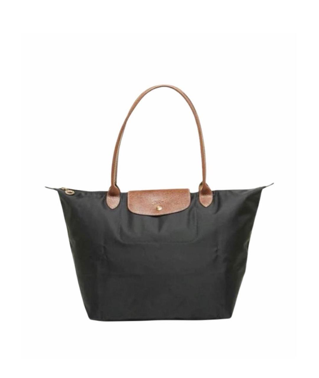 LONGCHAMP Черная сумка с короткими ручками, фото 5