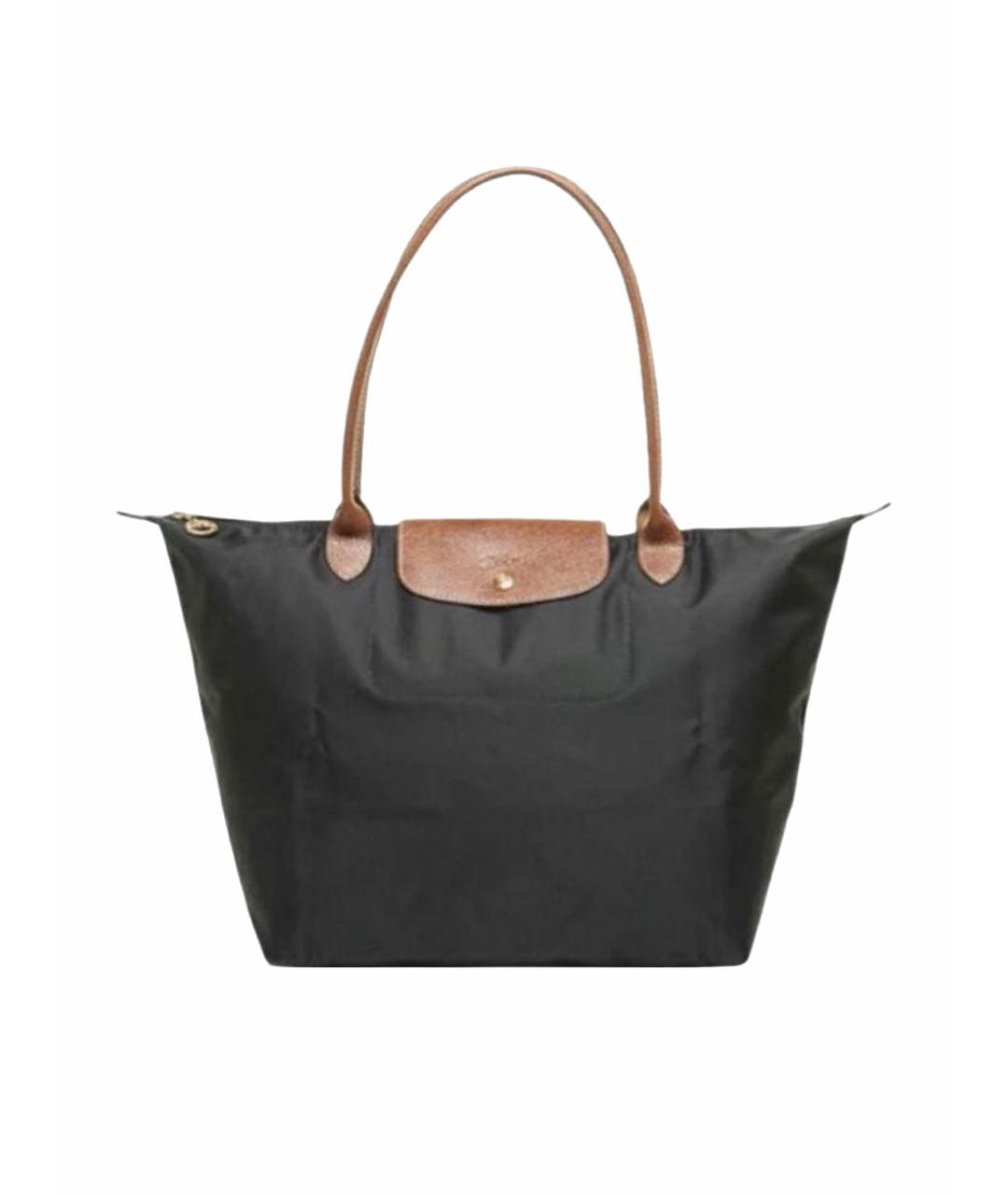 LONGCHAMP Черная сумка с короткими ручками, фото 1