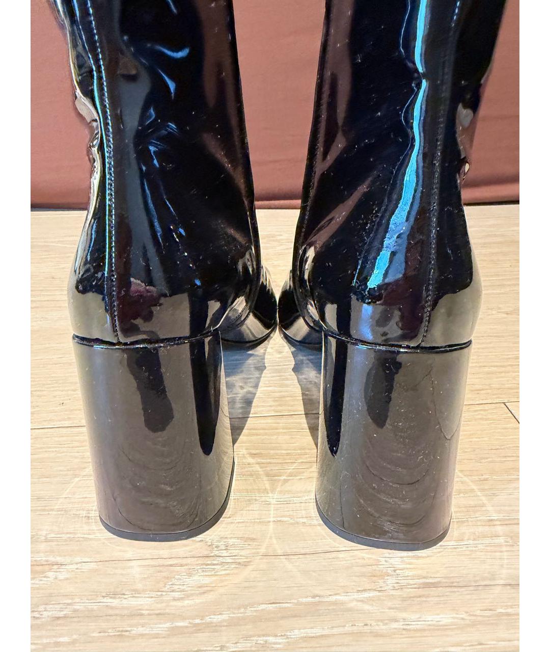 PRADA Черные сапоги из лакированной кожи, фото 7