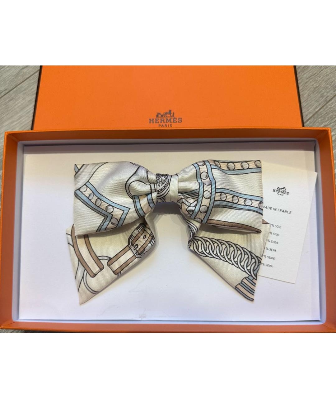 HERMES Бежевая заколка, фото 4