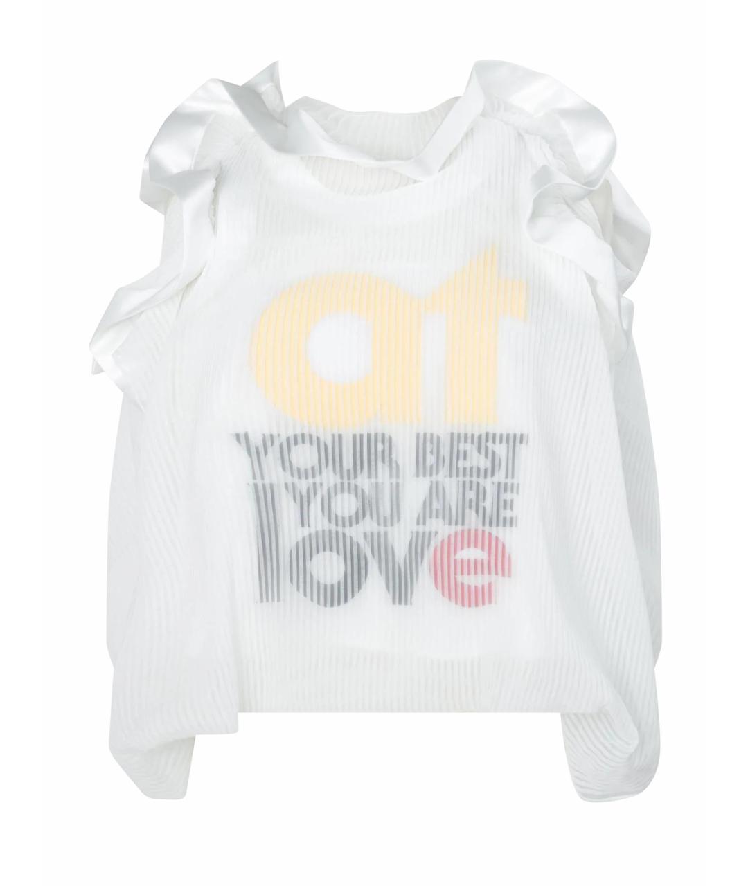 SACAI Белый полиэстеровый джемпер / свитер, фото 1