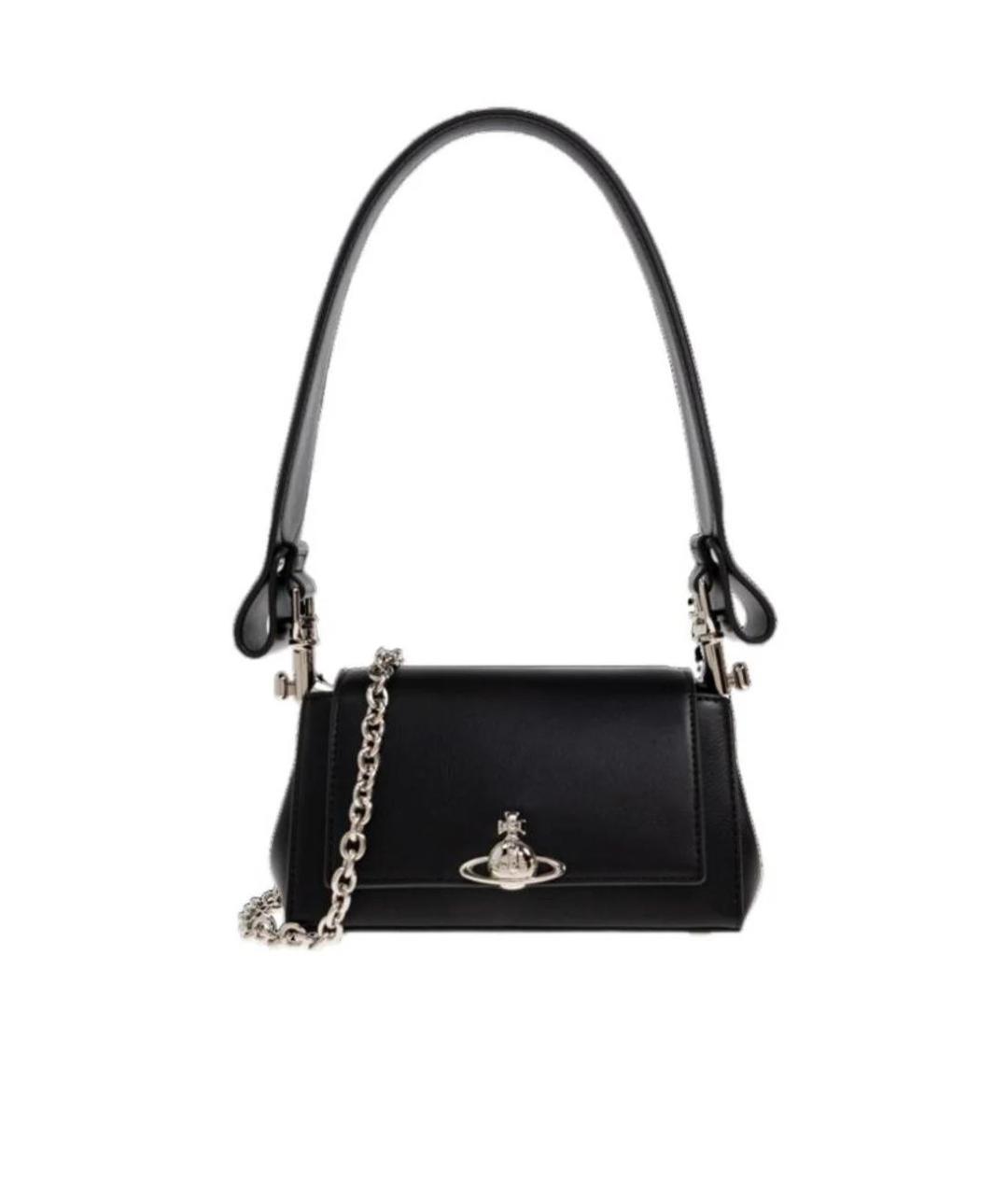 VIVIENNE WESTWOOD Черная сумка через плечо из искусственной кожи, фото 1