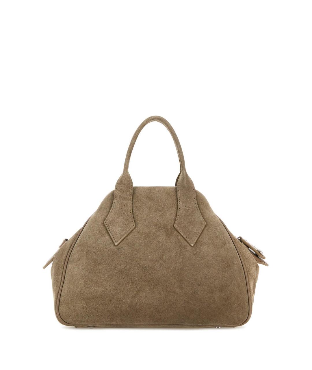 VIVIENNE WESTWOOD Бежевая замшевая сумка тоут, фото 2