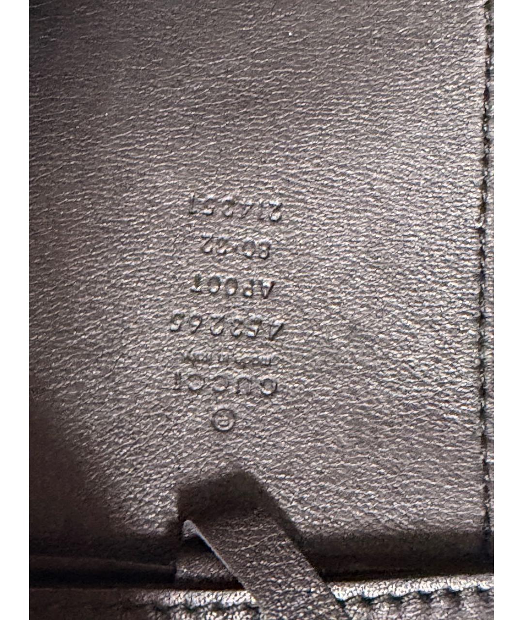 GUCCI Черный кожаный ремень, фото 3