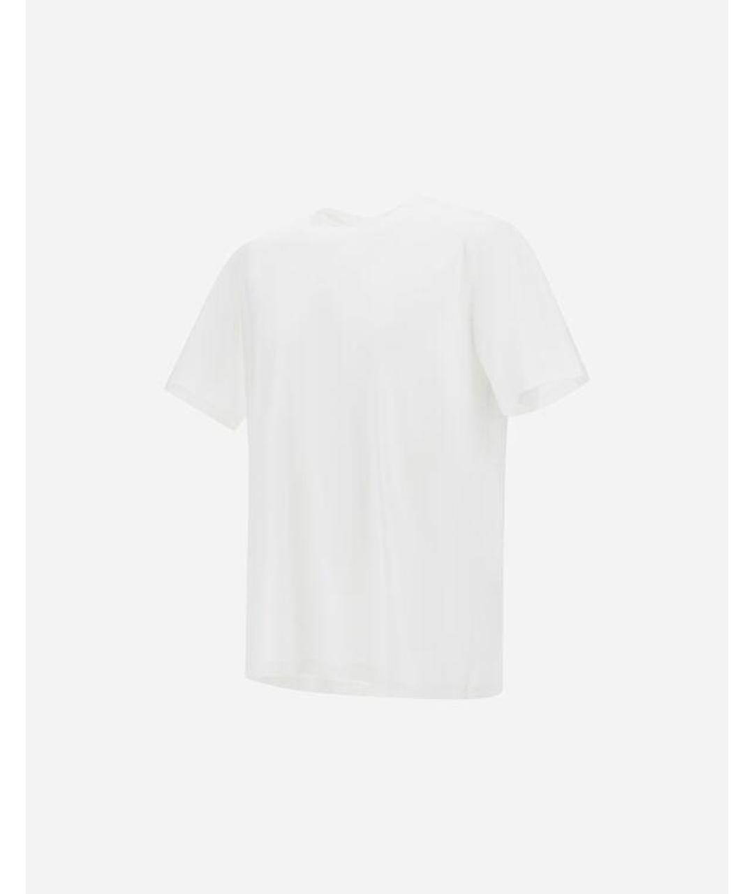 HERNO Белая хлопко-эластановая футболка, фото 2