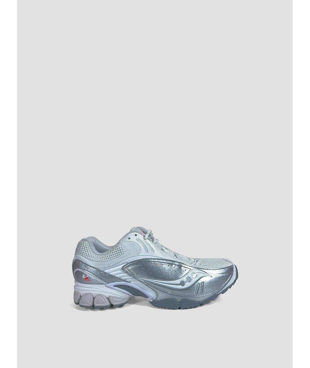 SAUCONY Серебряные текстильные низкие кроссовки / кеды, фото 4