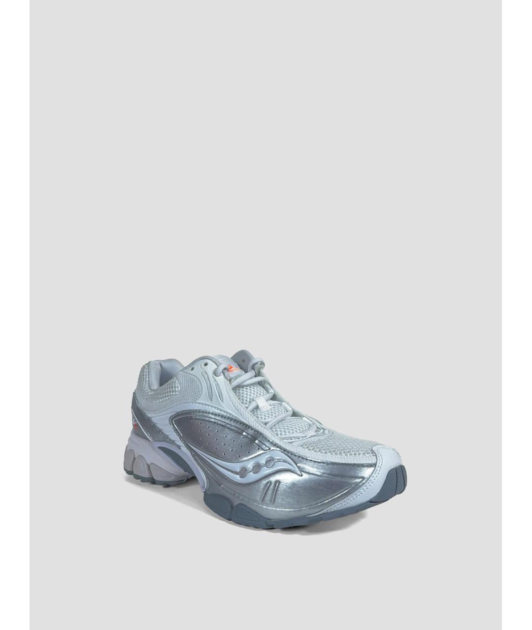 SAUCONY Серебряные текстильные низкие кроссовки / кеды, фото 3