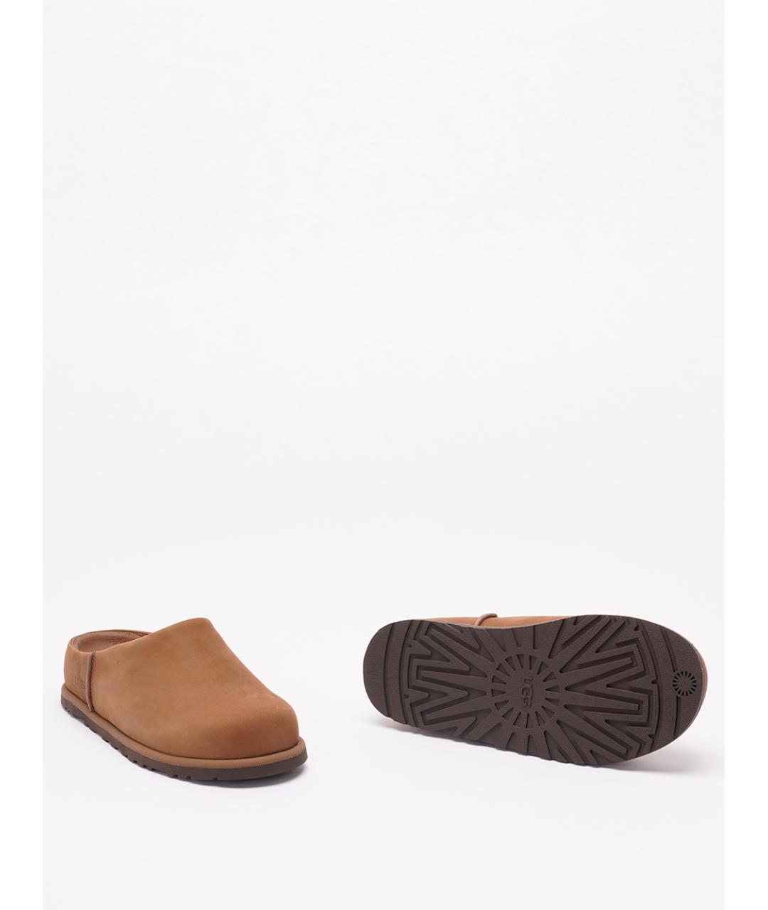 UGG AUSTRALIA Коричневые нубуковые сабо, фото 4